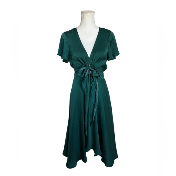 Petal & Pup Montrose Emerald Midi Dress Size 4 - Picture 2 of 7
